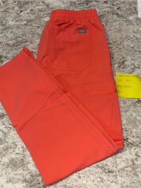 Figs Women’s Cargo Pants in Hot Coral